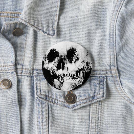 Alles is Vanity Charles Allan Gilbert Ronde Button 7,6 Cm (In situ)