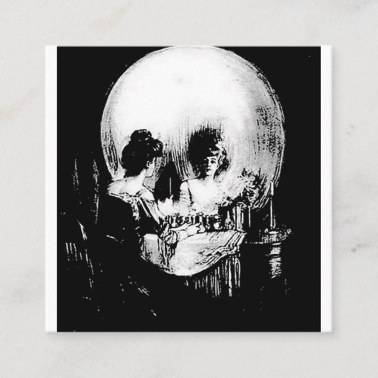 Alles is Vanity Charles Allan Gilbert Vierkante Visitekaartje (Voorkant)