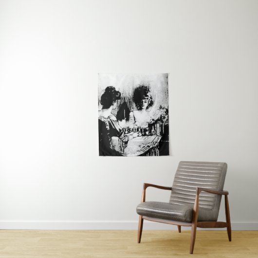 Alles is Vanity Charles Allan Gilbert Wandkleed (In situ)