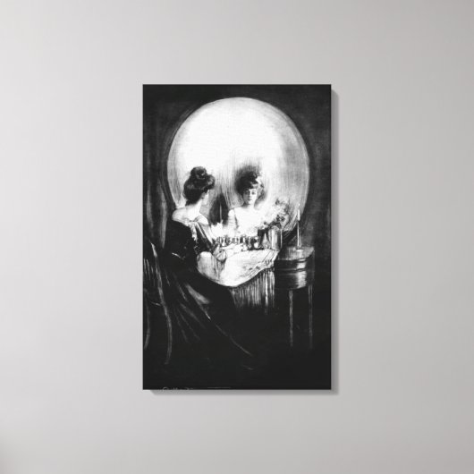 "Alles is Vanity" van C. Allan Gilbert Canvas Afdruk (Voorkant)