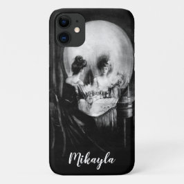 "Alles is Vanity" Vrouw en schedel Case-Mate iPhone Case