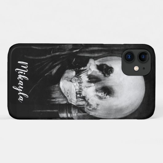 "Alles is Vanity" Vrouw en schedel Case-Mate iPhone Case (Achterkant (horizontaal))
