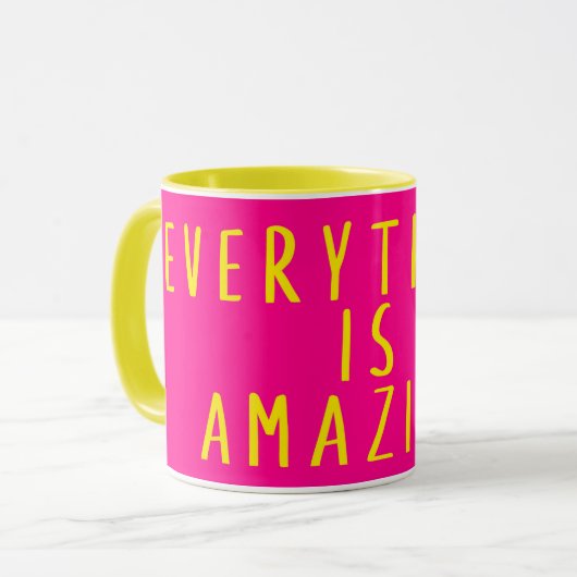 Alles is verbazingwekkende mok (Voorkant links)