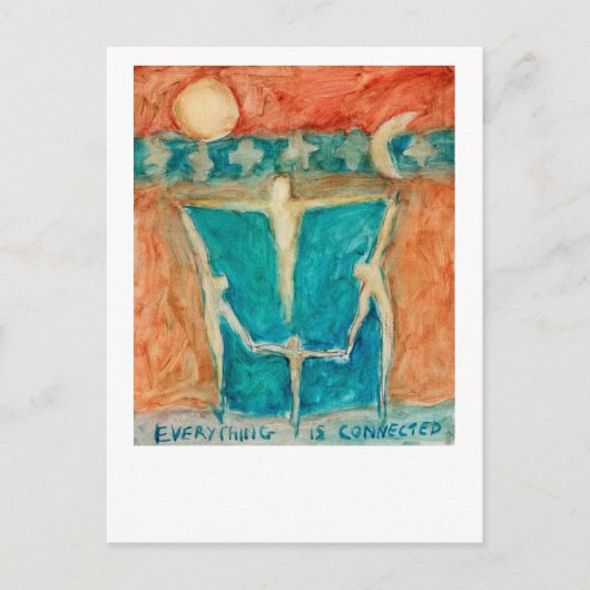 Alles is verbonden en bestaat samen. briefkaart (Voorkant)