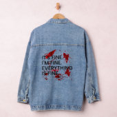 Alles is verdomd goed | Horror Gore Pun Sarcasme Denim Jacket (Hangar)
