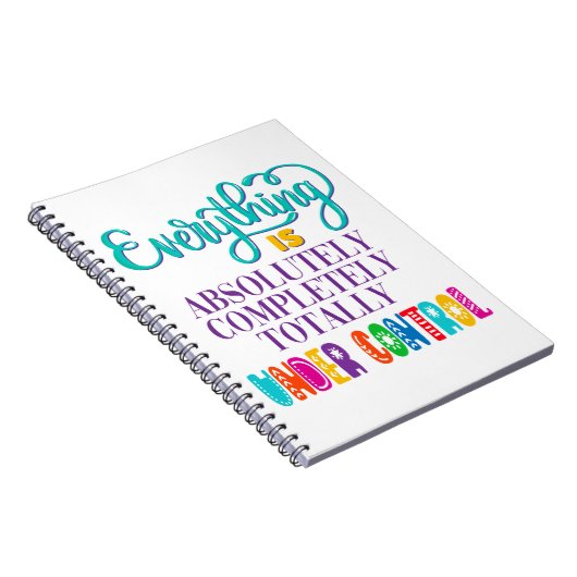 Alles is volledig onder controle notitieboek (Rechterzijde)