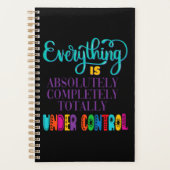 Alles is volledig onder controle planner (Voorkant)