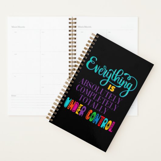 Alles is volledig onder controle planner (Display)