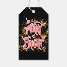 Alles is vrolijk en slim cadeautje label