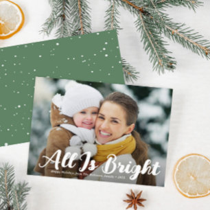 Alles is vrolijk kerstfeest feestdagenkaart