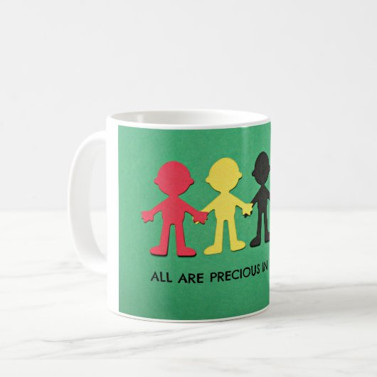 Alles is waardevol in zijn licht. koffiemok (Voorkant links)