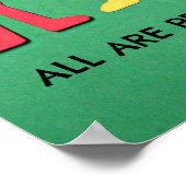 Alles is waardevol in zijn licht. poster (Hoek)