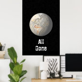 Alles is weg poster (Thuiskantoor)