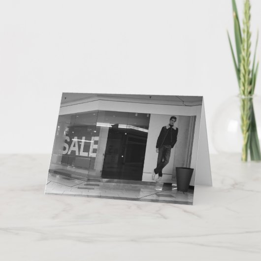 "Alles is weg" Verjaardag Kaart (Voorkant)