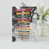 Alles is welkom kaart (Staand voorkant)