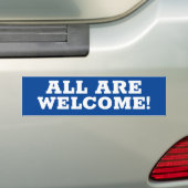 ALLES IS WELKOM! Toegestaan teken/sticker Bumpersticker (Op auto)