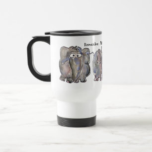 Alles is Wellephant 3 Cartoon Elephants Reisbeker