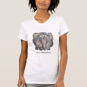 Alles is Wellephant Cartoon Elephant T-shirt
