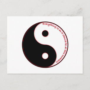 Alles is zoals het op dit moment zou moeten zijn briefkaart