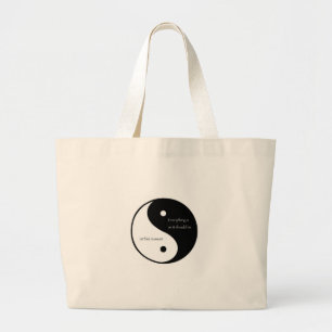 Alles is zoals het op dit moment zou moeten zijn grote tote bag