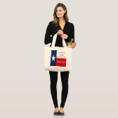 Alles kan groter zijn in Texas... Grote Tote Bag (Voorkant (model))