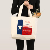 Alles kan groter zijn in Texas... Grote Tote Bag (Voorkant (product))