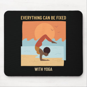 Alles kan worden opgelost met yoga (yoga Grafiek) Muismat
