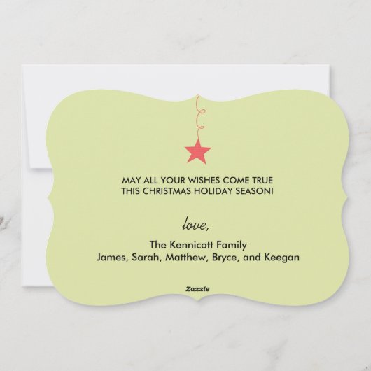 Alles kerstfeestdag feestdagenkaart (Achterkant)