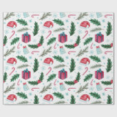 alles kerstpapier cadeaupapier (Vlak)