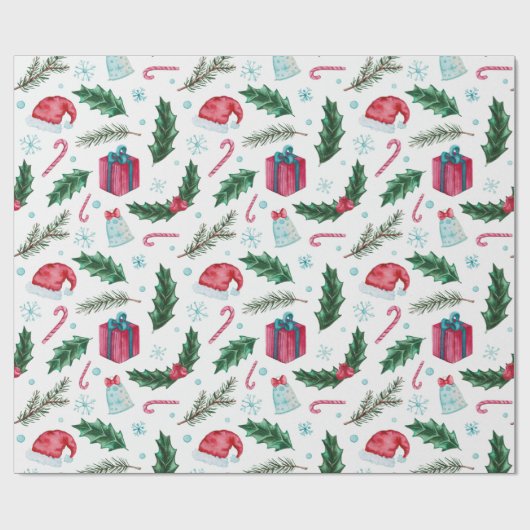 alles kerstpapier cadeaupapier (Vlak)