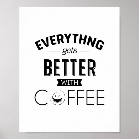 Alles komt beter met koffie, prijsopgave poster (Voorkant)