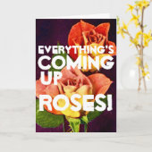 Alles komt eraan ROZEN gefeliciteerd Kaart (Gele Bloem)