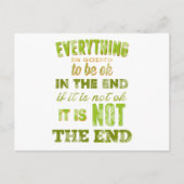 Alles komt goed. briefkaart (Voorkant)