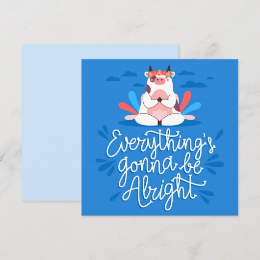 Alles komt goed feestdagenkaart (Voorkant / Achterkant)