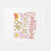 alles komt goed fleece deken (Voorkant (Horizontaal))