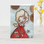 Alles komt goed - Gevouwen Wenskaart Kaart (Gele Bloem)