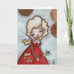 Alles komt goed - Gevouwen Wenskaart Kaart