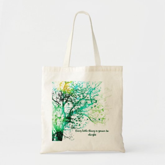 Alles komt goed met canvas tas. tote bag (Voorkant)