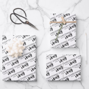 Alles komt goed met papierpakjes ompakken inpakpapier vel