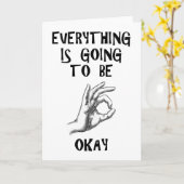 Alles komt goed, pas de kaart aan (Gele Bloem)