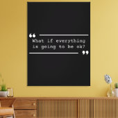 Alles komt goed positieve quote canvas afdruk (Insitu (Woonkamer))