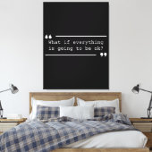 Alles komt goed positieve quote canvas afdruk (Insitu (Slaapkamer))