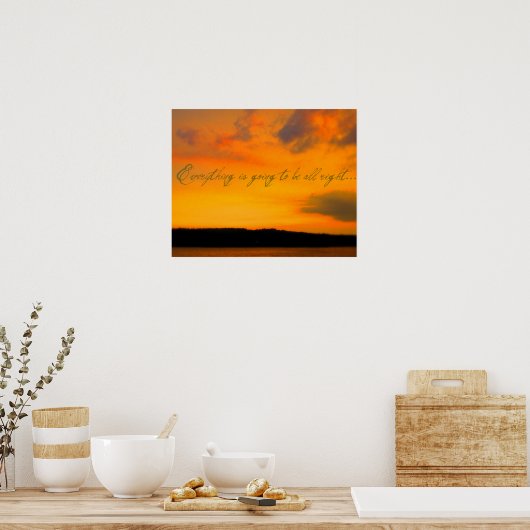 "Alles komt goed" Poster (Keuken)