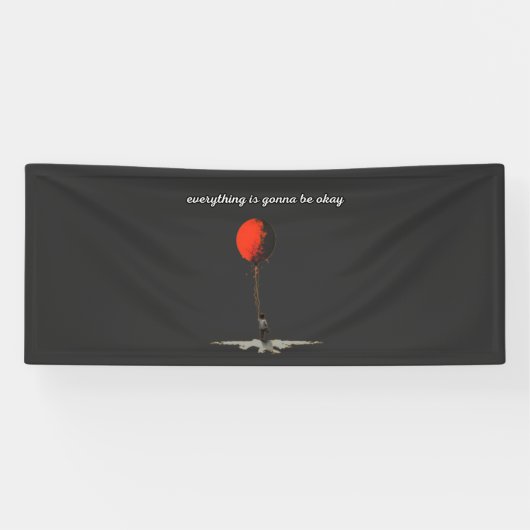 Alles komt goed, Red Ballon Spandoek (Horizontaal)