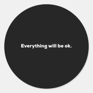 Alles komt goed ronde sticker