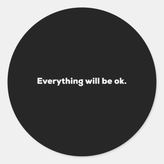Alles komt goed ronde sticker (Voorkant)