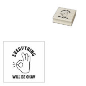 Alles komt goed rubberstempel (Gestempeld)