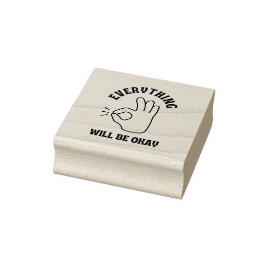 Alles komt goed rubberstempel (Stempel)