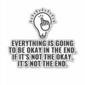 Alles komt goed sticker (Voorkant)