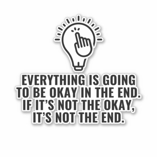 Alles komt goed sticker (Voorkant)